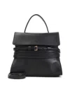 Moschino Leather Handbag In Black