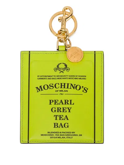 Moschino Leather Keyring