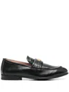 Moschino Leather Loafer Stitched Moc Polished