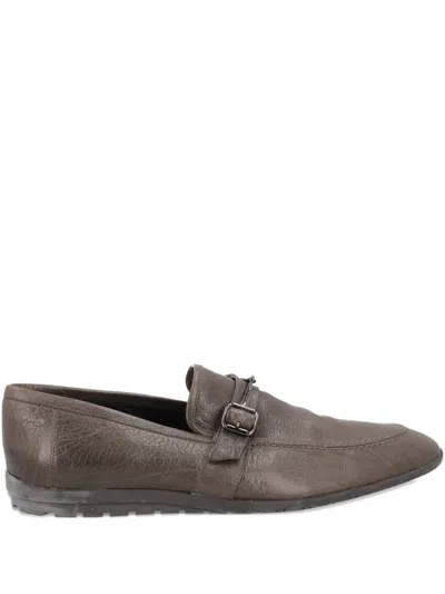 Pre-owned Moschino Leather Loafers