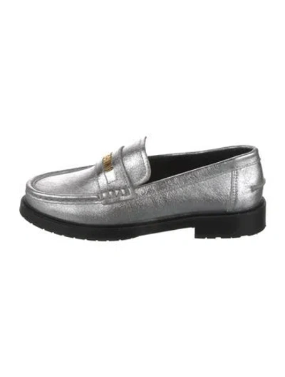 Pre-owned Moschino Leather Loafers