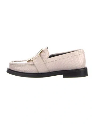 Pre-owned Moschino Leather Mary Jane Flats In Pink