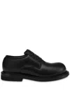 Moschino Leather Oxford Shoes In Black