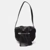 MOSCHINO LEATHER PIN FLAP SHOULDER BAG