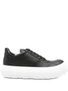 Moschino Sneakers In Calf Leather Ollie In Black