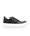 Moschino Sneakers In Calf Leather Ollie In Black