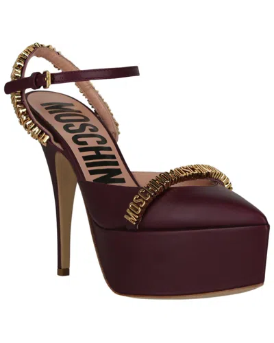 MOSCHINO MOSCHINO LEATHER PUMP