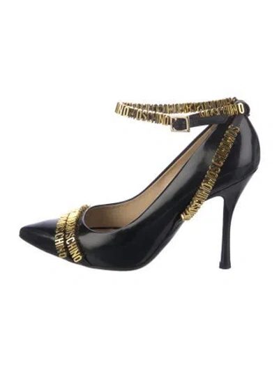 Pre-owned Moschino Leather Pumps In Blue