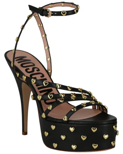 MOSCHINO MOSCHINO LEATHER SANDAL