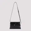 Moschino Structured Leather Shoulder Bag With Adjustable Strap In Black