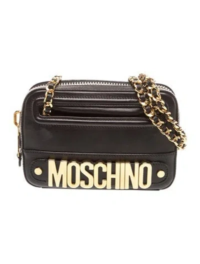 Pre-owned Moschino Leather Shoulder Bag In Multi