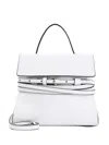 Moschino Shoulder Bag Adjustable Strap Buckle Detail In White