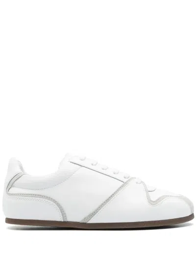 MOSCHINO LEATHER SNEAKERS