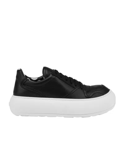 MOSCHINO MOSCHINO ROUND TOE LACE-UP SNEAKERS