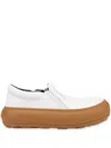 Moschino Calfskin Slip-on Trainers In White