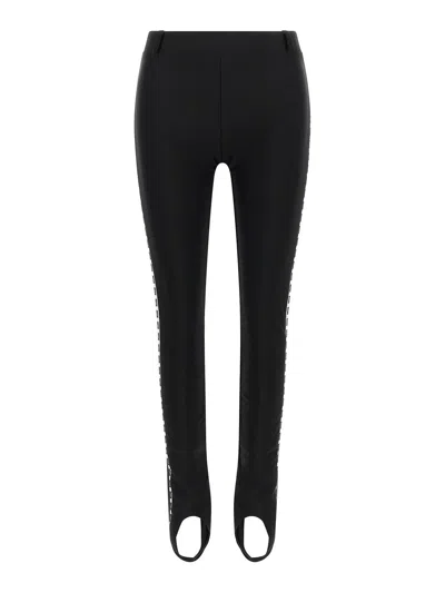 Moschino Stretch Lycra Leggings In Black