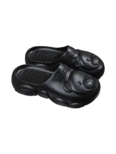 MOSCHINO LEO TEDDY-MOTIF SLIPPERS