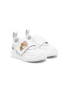 Moschino Leo Teddy-motif Sneakers In White