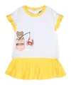 Moschino Leo Teddy-print Skirt Set In White