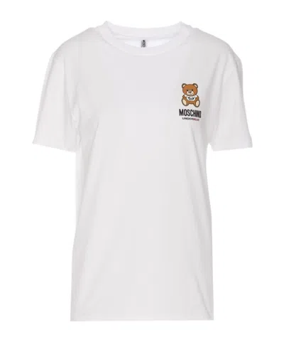 Moschino Leo Teddy-print T-shirt In White