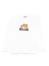 Moschino Leo Teddy-print T-shirt In 白色