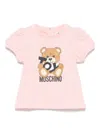 Moschino Leo Teddy-print T-shirt In Pink