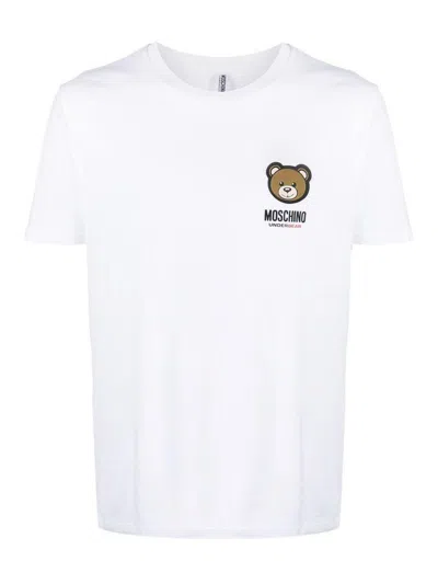 Moschino Leo Teddy Printed T-shirt In White