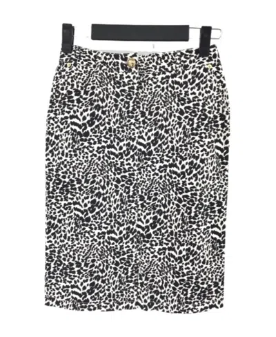 Moschino Leopard Pattern Skirt In Black