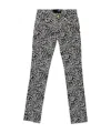 Moschino Leopard Print Jeans In Black