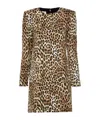 Moschino Couture Dress With Animal Pattern In Nude
