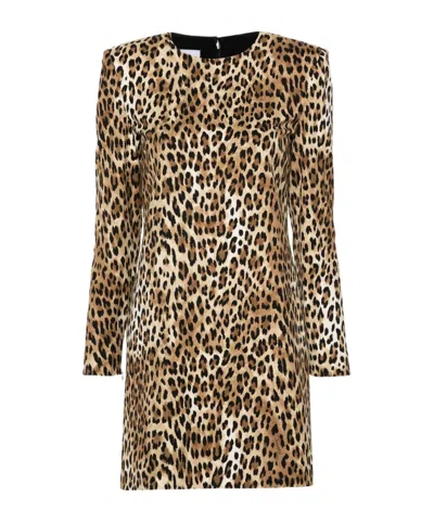 MOSCHINO LEOPARD-PRINT MINI DRESS