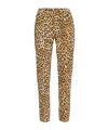 Moschino Women's Pants With Animal Pattern In Brown