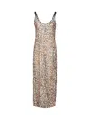 MOSCHINO MOSCHINO LEOPARD PRINT SLEEVELESS DRESS