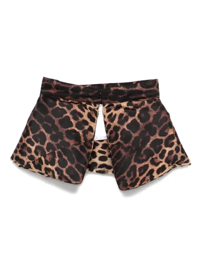 Moschino Leopard-print Tie In Animal Print