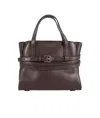 Moschino Small Tie Me Buckle-strap Tote Bag In Black