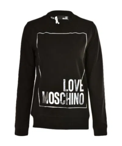 Moschino Letter Logo Sweater In Black