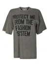 Moschino Letter-print T-shirt In Gray