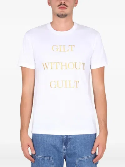 Moschino Couture Guilt Without Guilt T-shirt In White