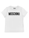 Moschino Kids Logo Print T-shirt In White