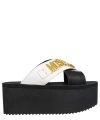 MOSCHINO LETTERING LOGO WEDGES