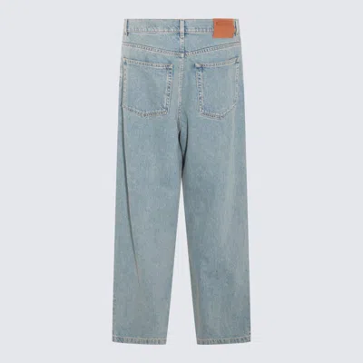 Moschino Light Blue Cotton Jeans In Denim