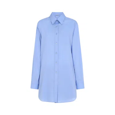 MOSCHINO MOSCHINO LIGHT BLUE COTTON SHIRT