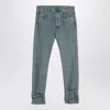 MOSCHINO LIGHT BLUE DENIM JEANS WITH RIVETS