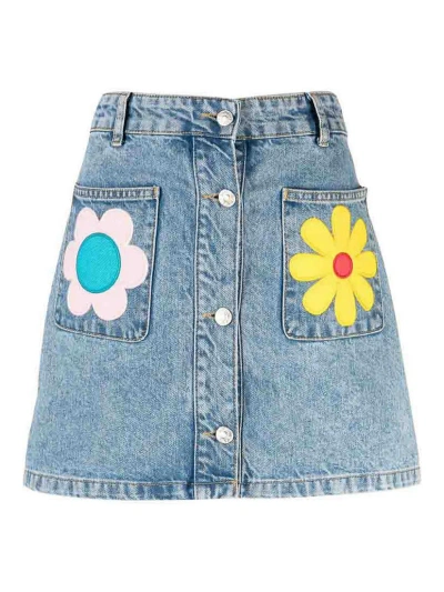 Moschino Light Blue Denim Skirt