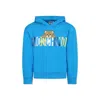 Moschino Long-sleeved Sweater In Light Blue