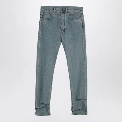 Moschino Light Denim Jeans With Rivets