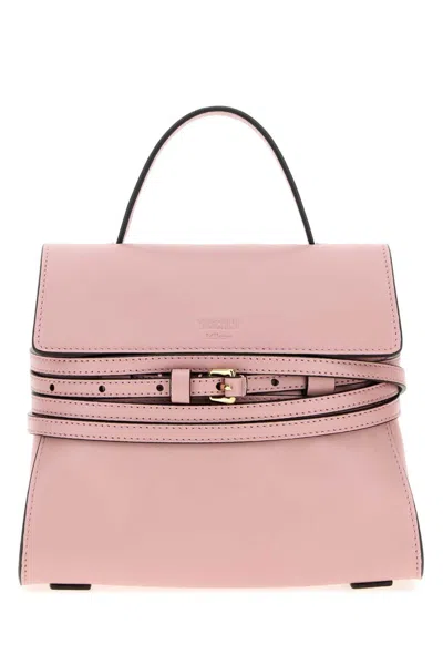 Moschino Light Pink Tie Me Mini Satchel