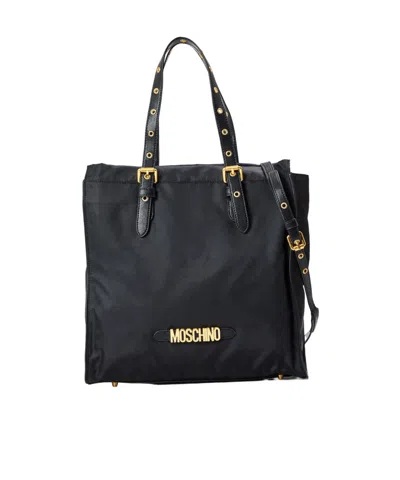 Moschino Lightweight Handbag In Black