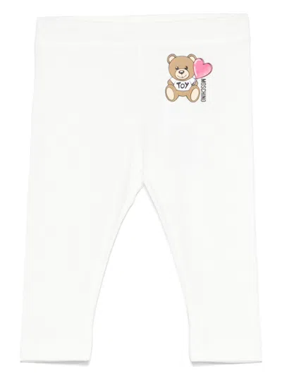 Moschino Babies' Lightweight-jersey Leggings In White