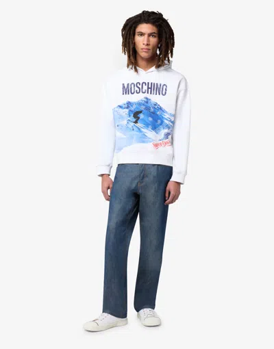 Moschino Limited Edition  X Snoop Dogg Sweatshirt In White